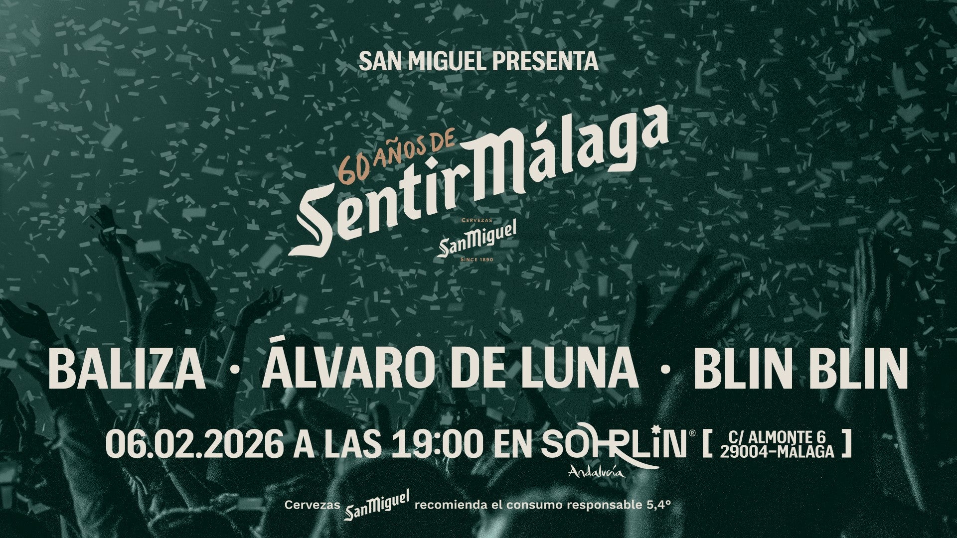 San Miguel celebra sus 60 años en Málaga: Álvaro de Luna, arte urbano y una entrada que solo se consigue "brindando" San Miguel celebra sus 60 años en Málaga: Álvaro de Luna, arte urbano y una entrada que solo se consigue "brindando"