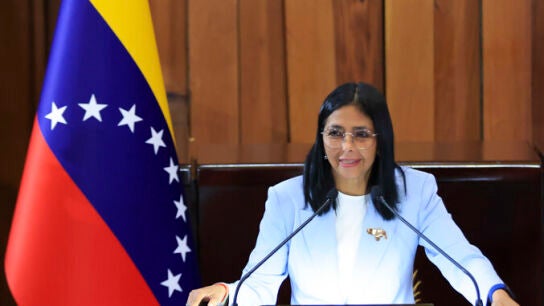 La presidenta encargada de Venezuela, Delcy Rodriguez, en una imagen de archivo