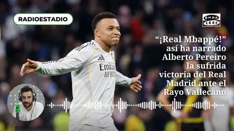 "¡Real Mbappé!": Pereiro reacciona al tanto de penalti que ha decidido el derbi frente al Rayo en el añadido "¡Real Mbappé!": Pereiro reacciona al tanto de penalti que ha decidido el derbi frente al Rayo en el añadido