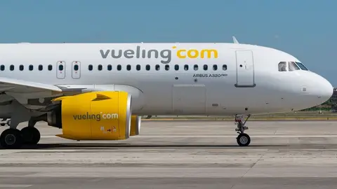 Imagen de archivo de un avión de Vueling. Imagen de archivo de un avión de Vueling.