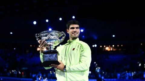 Carlos Alcaraz, tras ganar el Open de Australia