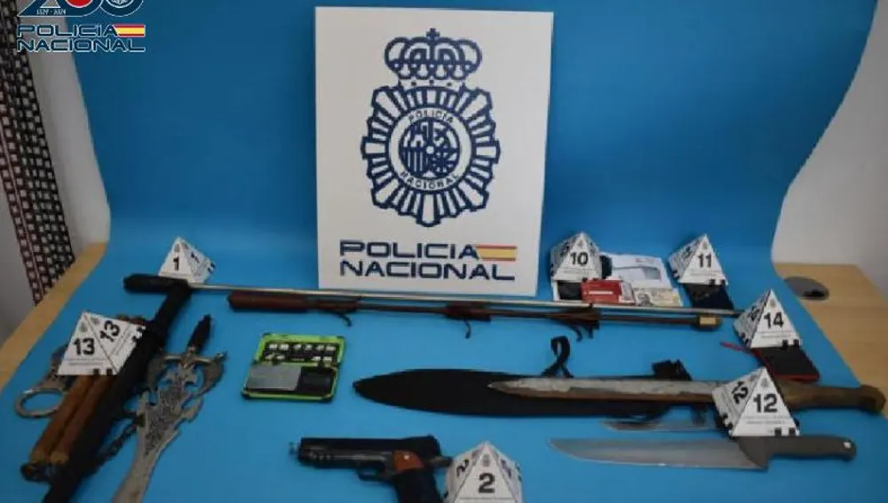 Objetos intervenidos por la Policía Nacional Objetos intervenidos por la Policía Nacional