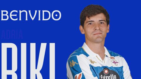 Anuncio del fichaje de Riki por el Deportivo 