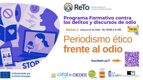 El Proyecto ReTo celebrará la segunda sesión formativa sobre periodismo ético el próximo 12 de febrero El Proyecto ReTo celebrará la segunda sesión formativa sobre periodismo ético el próximo 12 de febrero