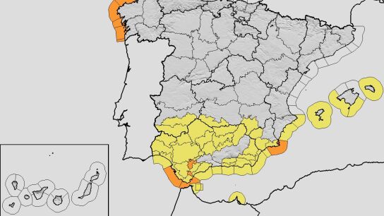 Imagen de la Aemet de la previsi&oacute;n del s&aacute;bado 7 de febrero