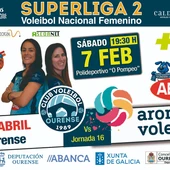 El Aceites Abril Voleyourense recibe a Arona en O Pompeo El Aceites Abril Voleyourense recibe a Arona en O Pompeo