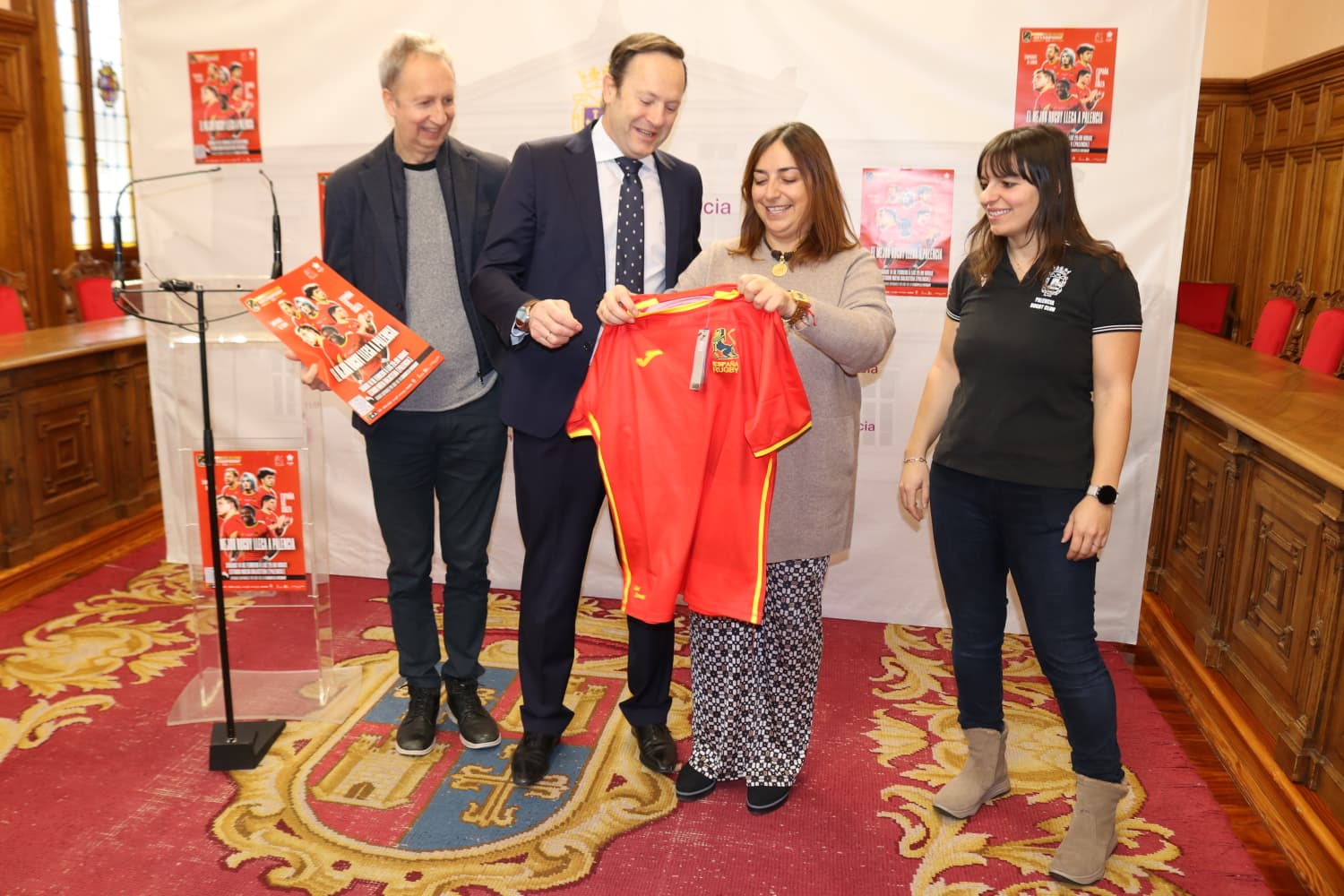 Presentado el partido de rugby entre España y Suiza que se jugará en Palencia Presentado el partido de rugby entre España y Suiza que se jugará en Palencia