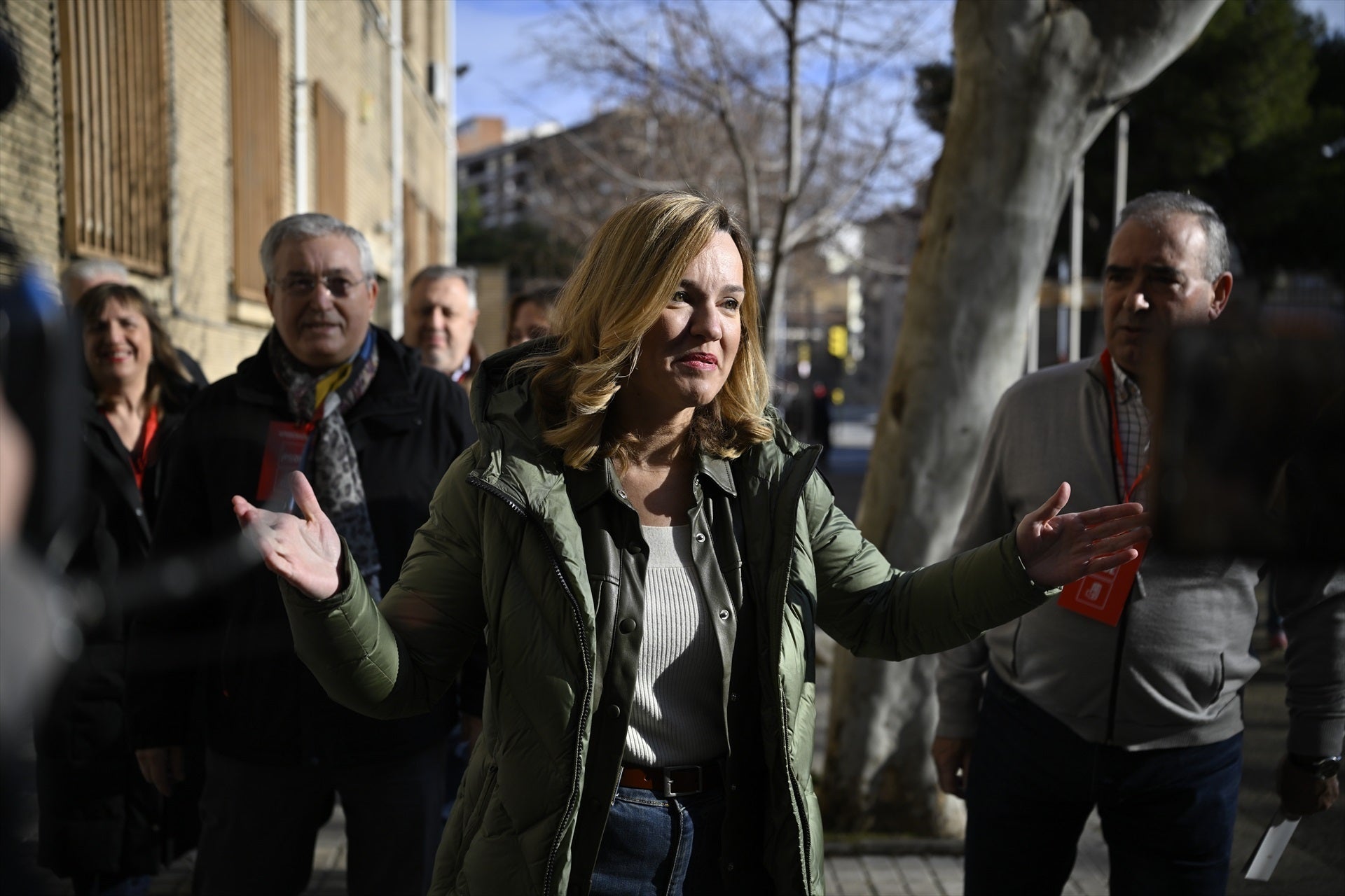 Pilar Alegría pide que nadie se quede en casa: "Hoy decidimos el futuro de Aragón" Pilar Alegría pide que nadie se quede en casa: "Hoy decidimos el futuro de Aragón"
