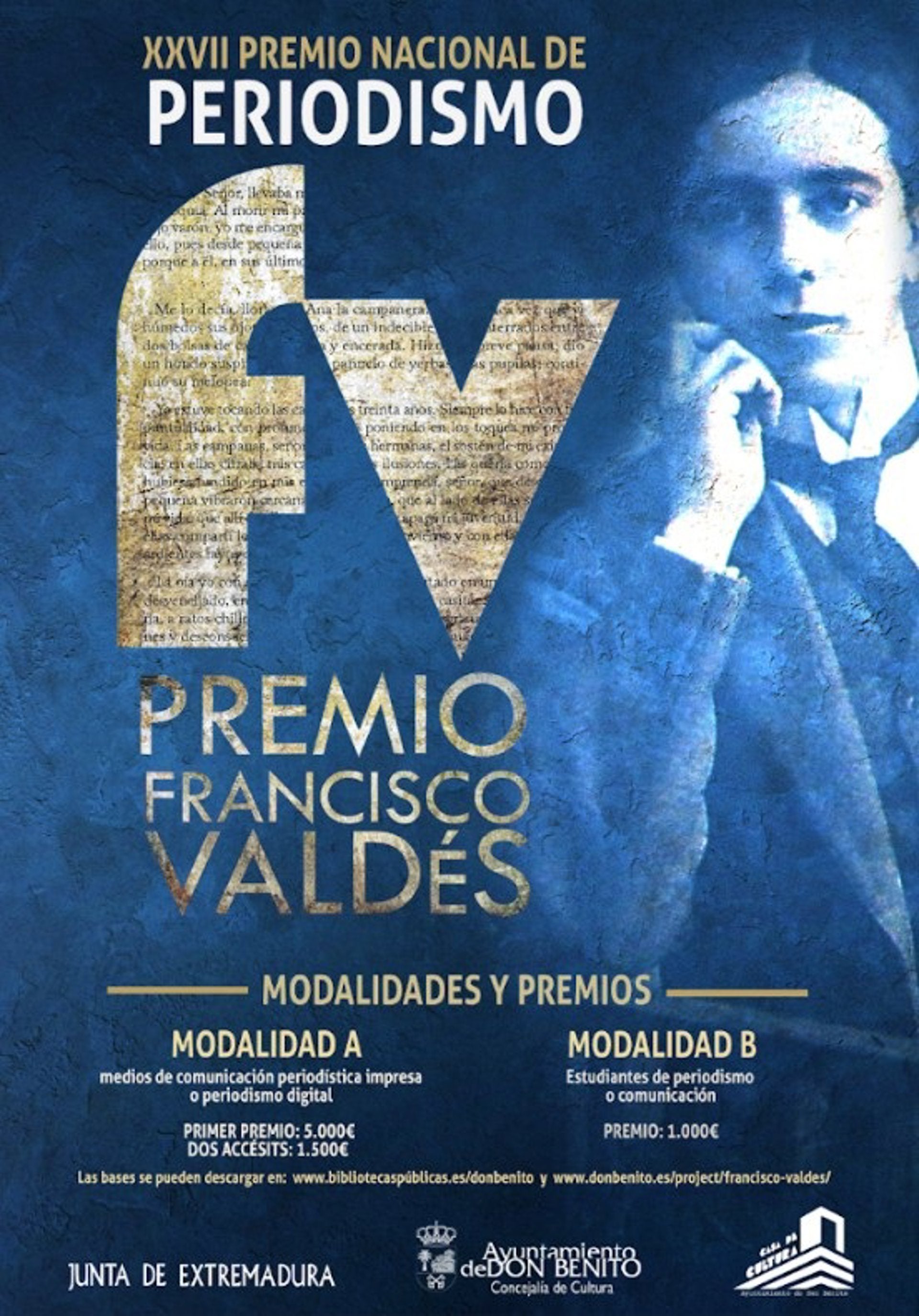 Convocado el XXVII Premio Nacional de Periodismo 'Francisco Valdés' de Don Benito Convocado el XXVII Premio Nacional de Periodismo 'Francisco Valdés' de Don Benito