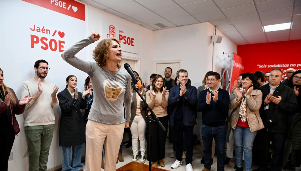 María Jesús Montero en un acto en Jaén. María Jesús Montero en un acto en Jaén.