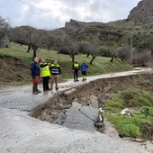 Daños carretera Quéntar Daños carretera Quéntar