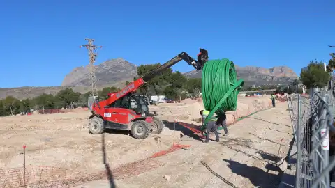 Avanzan las obras del nuevo aparcamiento disuasorio de Benidorm Avanzan las obras del nuevo aparcamiento disuasorio de Benidorm