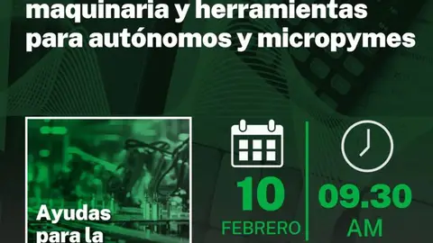Un webinar informará a autónomos, pymes y profesionales sobre ayudas para la modernización empresarial Un webinar informará a autónomos, pymes y profesionales sobre ayudas para la modernización empresarial