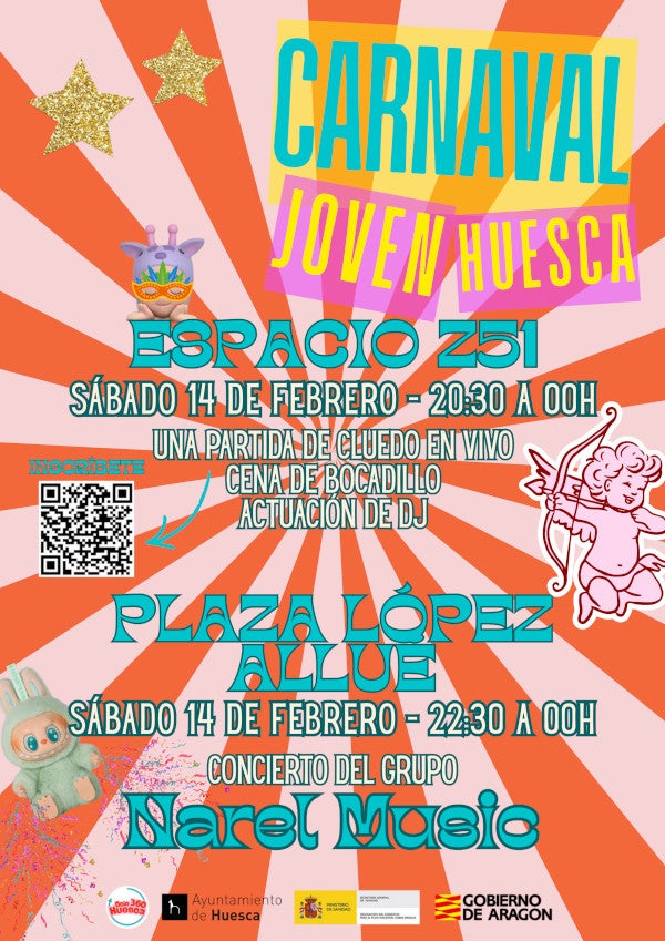 Música y una partida de “Cluedo” para los jóvenes oscenses en Carnaval Música y una partida de “Cluedo” para los jóvenes oscenses en Carnaval