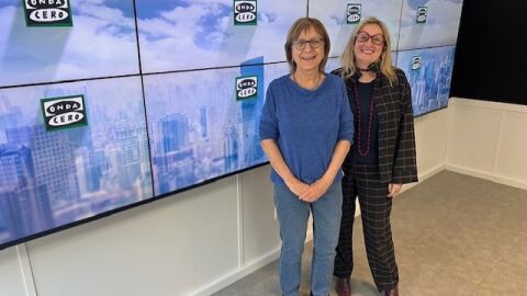 Merc&egrave; Barau (esquerra) i &Agrave;Ngela Crespo (dreta)