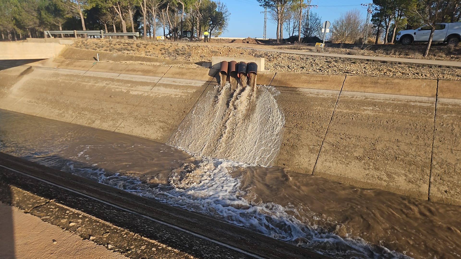 El Trasvase del Tajo-Segura ya recibe agua del río Jardín El Trasvase del Tajo-Segura ya recibe agua del río Jardín