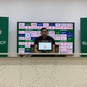 Sarabia, en sala de prensa.