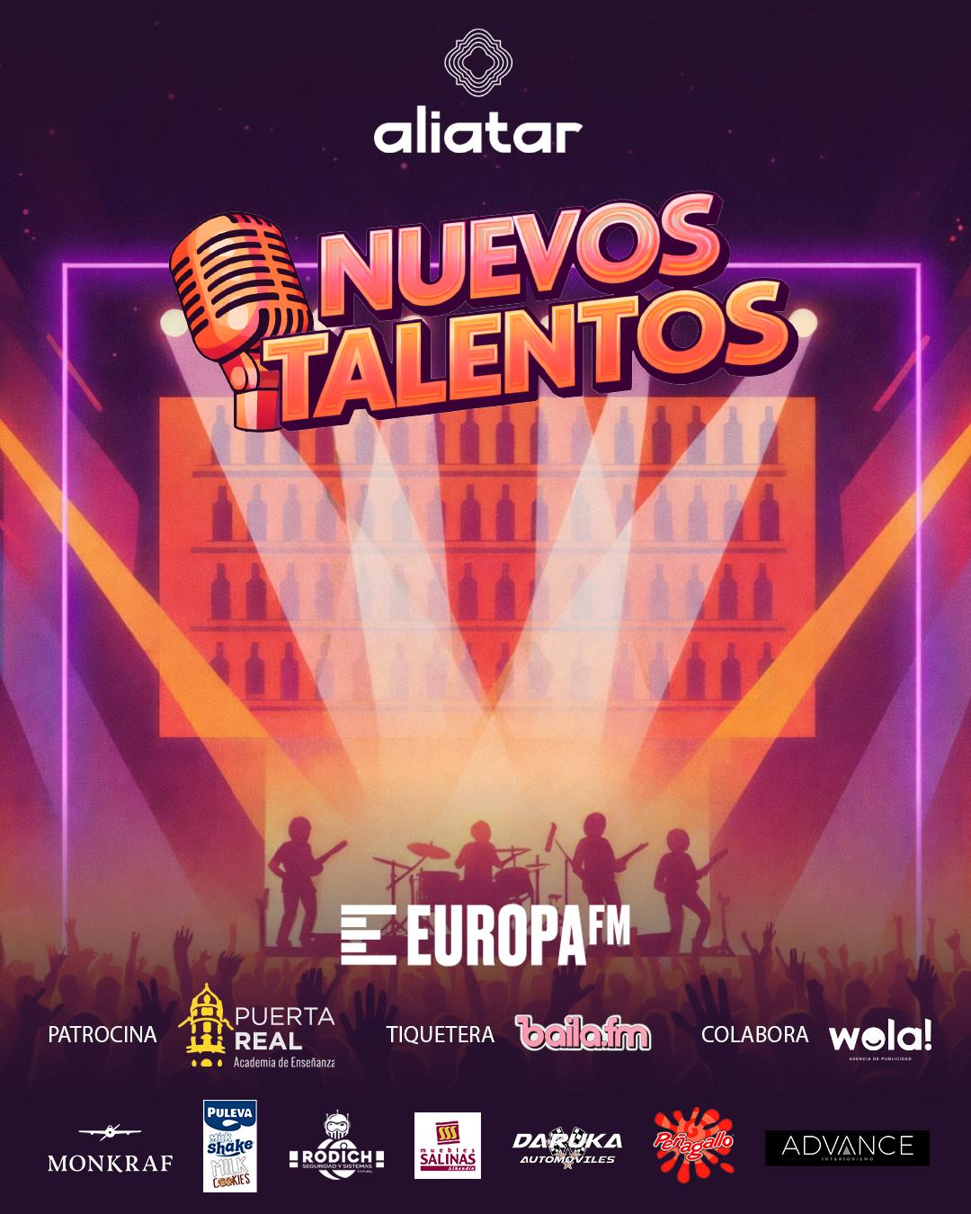 Aliatar Nuevos Talentos con Europa FM busca solistas y grupos emergentes Aliatar Nuevos Talentos con Europa FM busca solistas y grupos emergentes