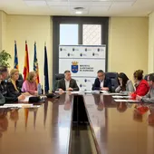 El alcalde de Burriana, Jorge Monferrer, preside la reunión del Cecopal. El alcalde de Burriana, Jorge Monferrer, preside la reunión del Cecopal.