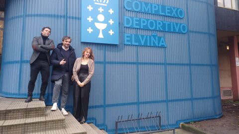 Diego Calvo, conselleiro de Deportes, visit&oacute; la reforma del Complexo Deportivo de Elvi&ntilde;a