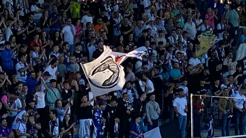 Seguidores del equipo salmantino en un partido de este curso Seguidores del equipo salmantino en un partido de este curso