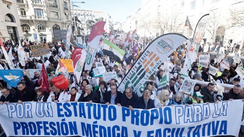 Manifestaci&oacute;n de los m&eacute;dicos en Madrid