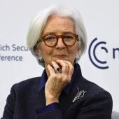 La presidenta del Banco Central Europeo (BCE), Christine Lagarde, habla durante la 62ª Conferencia de Seguridad de Múnich (CSM), en Múnich, Alemania