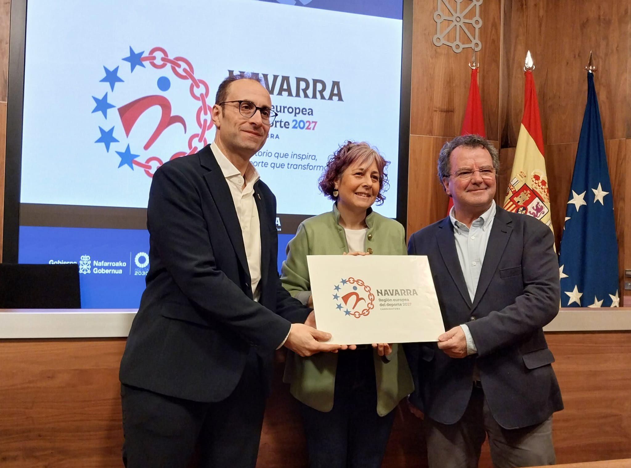 ¿Quién otorga el título de "Región Europea del Deporte" al que aspira Navarra? ¿Quién otorga el título de "Región Europea del Deporte" al que aspira Navarra?