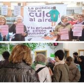 protestas en Centro de Salud de Valdeolleros