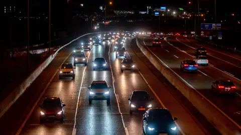 Tráfico en la carretera A-1 a su paso por el kilómetro 16, a 7 de diciembre de 2021, en Madrid, Tráfico en la carretera A-1 a su paso por el kilómetro 16, a 7 de diciembre de 2021, en Madrid,