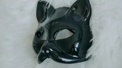 Imagen de recurso: máscara de animal sobre fondo blanco Imagen de recurso: máscara de animal sobre fondo blanco