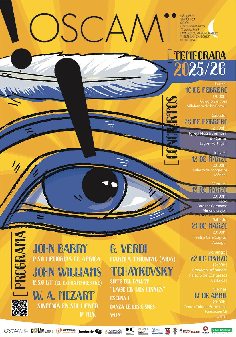 La OSCAM ofrecerá un total de seis conciertos en Extremadura y uno en Portugal La OSCAM ofrecerá un total de seis conciertos en Extremadura y uno en Portugal