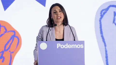 Irene Montero en una foto de archivo en un acto de Podemos Irene Montero en una foto de archivo en un acto de Podemos