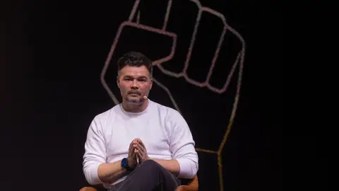El portavoz de ERC en el Congreso, Gabriel Rufián, durante el coloquio sobre la situación de la izquierda El portavoz de ERC en el Congreso, Gabriel Rufián, durante el coloquio sobre la situación de la izquierda