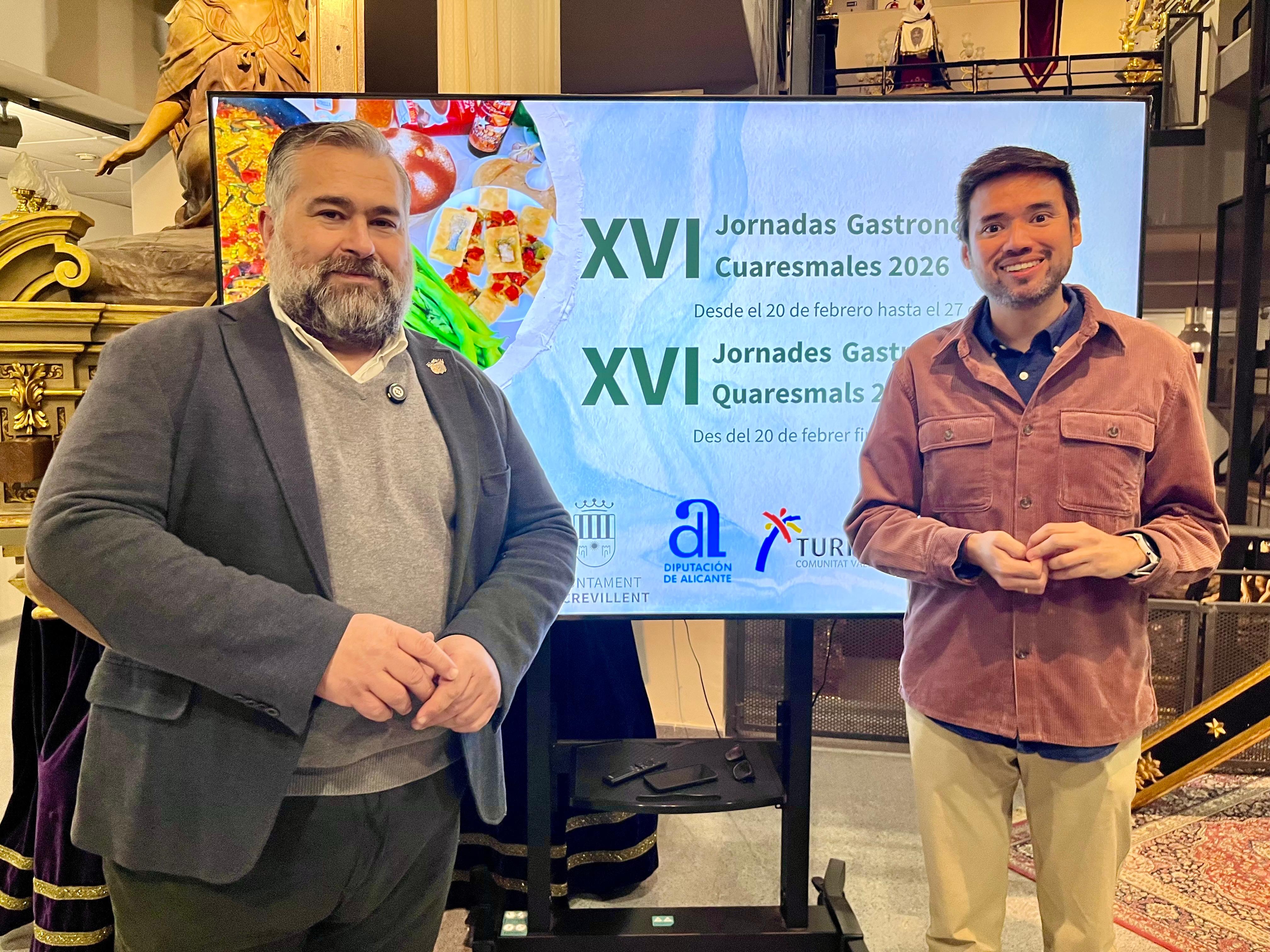 XVI Jornadas Gastronómicas Cuaresmales de Crevillent del 20 de febrero al 27 de marzo XVI Jornadas Gastronómicas Cuaresmales de Crevillent del 20 de febrero al 27 de marzo