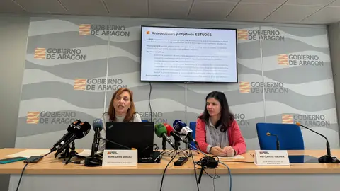 Gayán y Clavería durante la presentación Gayán y Clavería durante la presentación