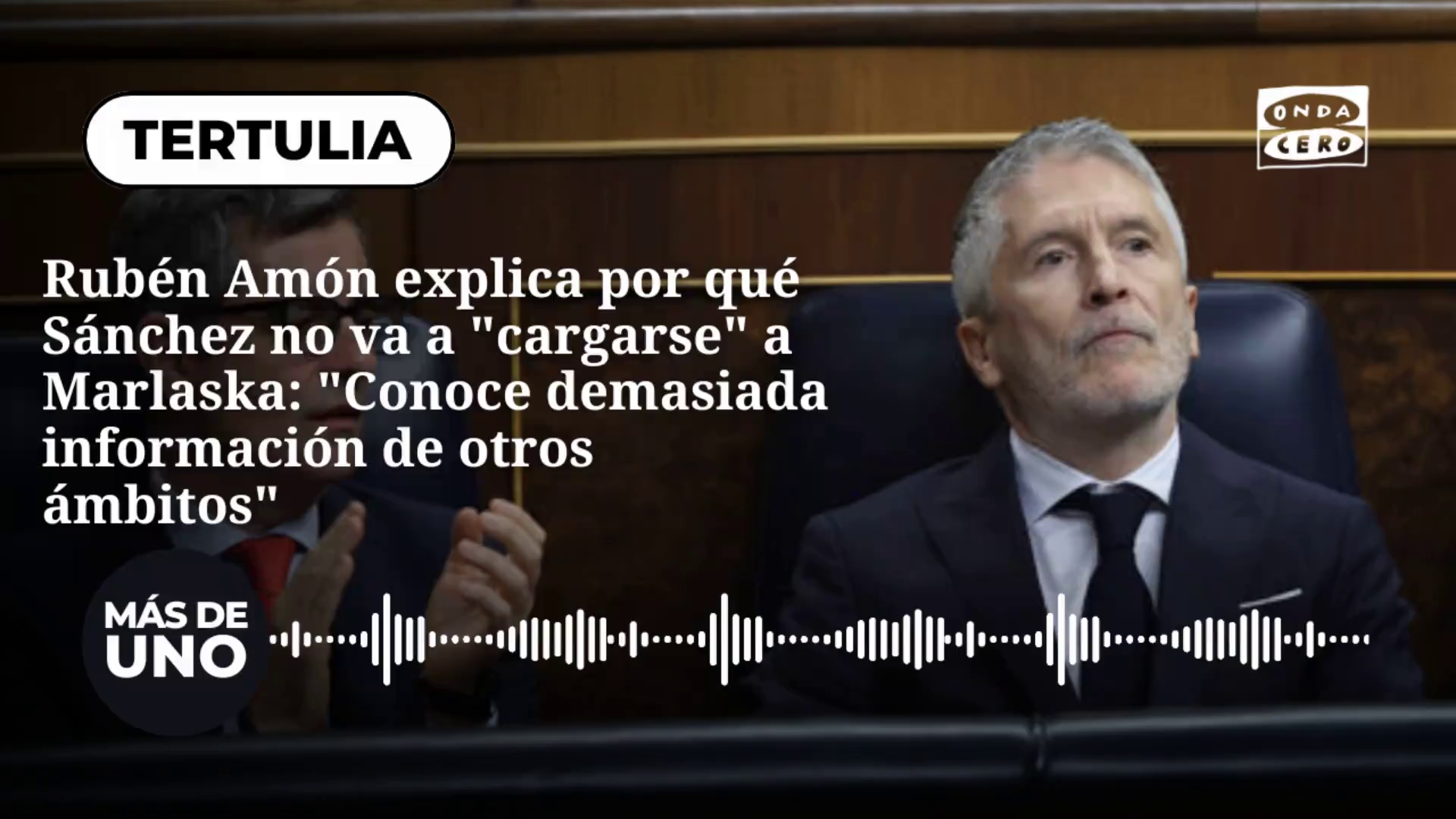 Rubén Amón explica por qué Sánchez no va a "cargarse" a Marlaska: "Conoce demasiada información de otros ámbitos" Rubén Amón explica por qué Sánchez no va a "cargarse" a Marlaska: "Conoce demasiada información de otros ámbitos"