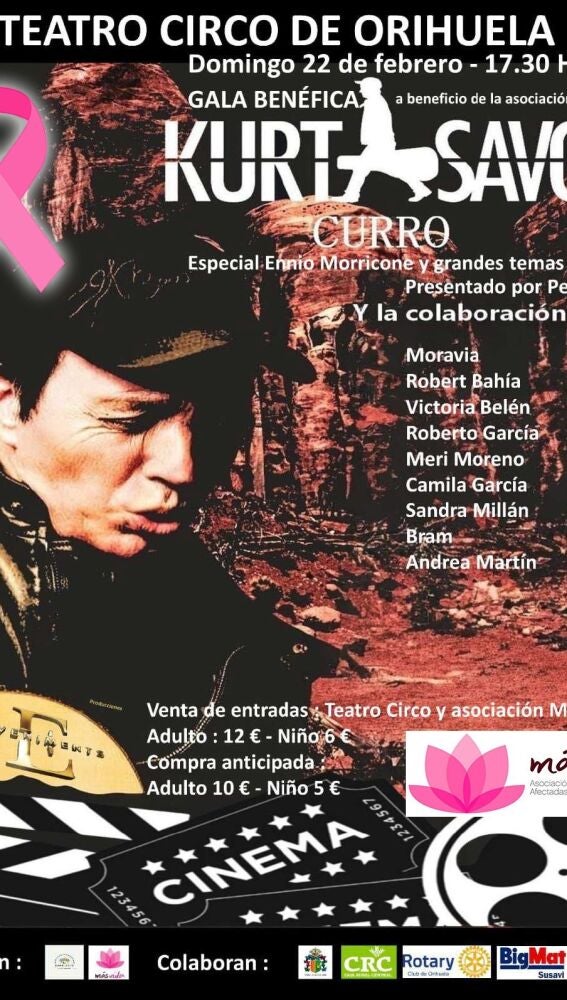 Orihuela se une contra el cáncer con la gala benéfica ‘Kurt Savoy’ que se celebra este domingo en el Teatro Circo