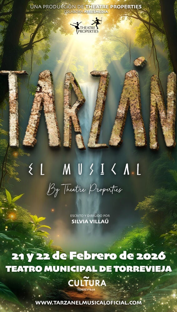'Tarzán, el musical' trae al Teatro Municipal de Torrevieja este fin de semana magia, aventura y emoción para toda la familia
