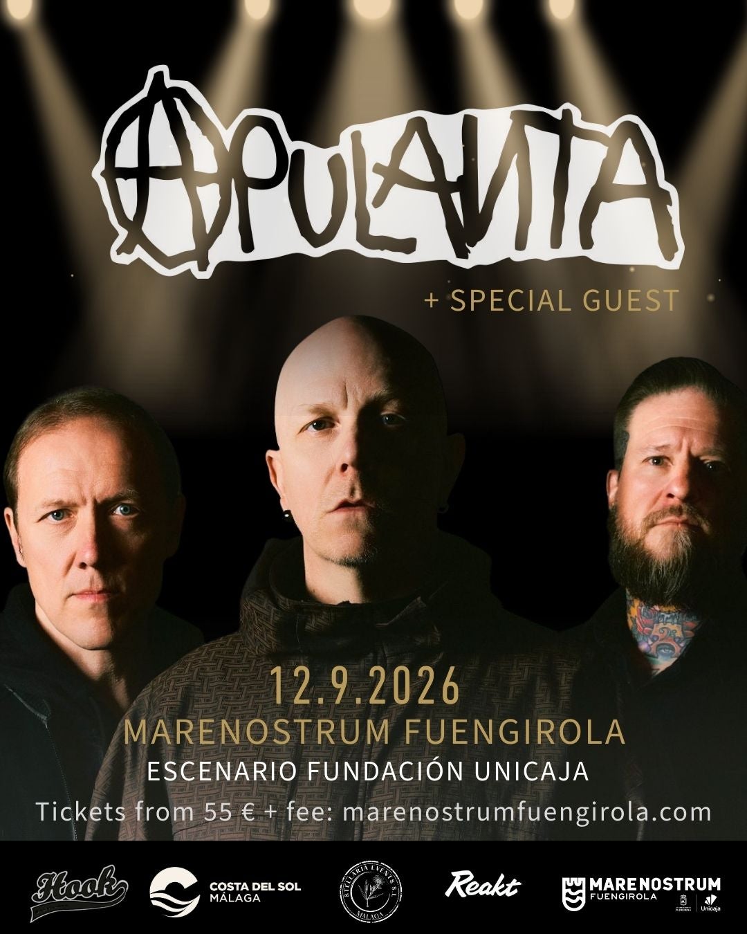 Apulanta actuará en el escenario Fundación Unicaja Apulanta actuará en el escenario Fundación Unicaja