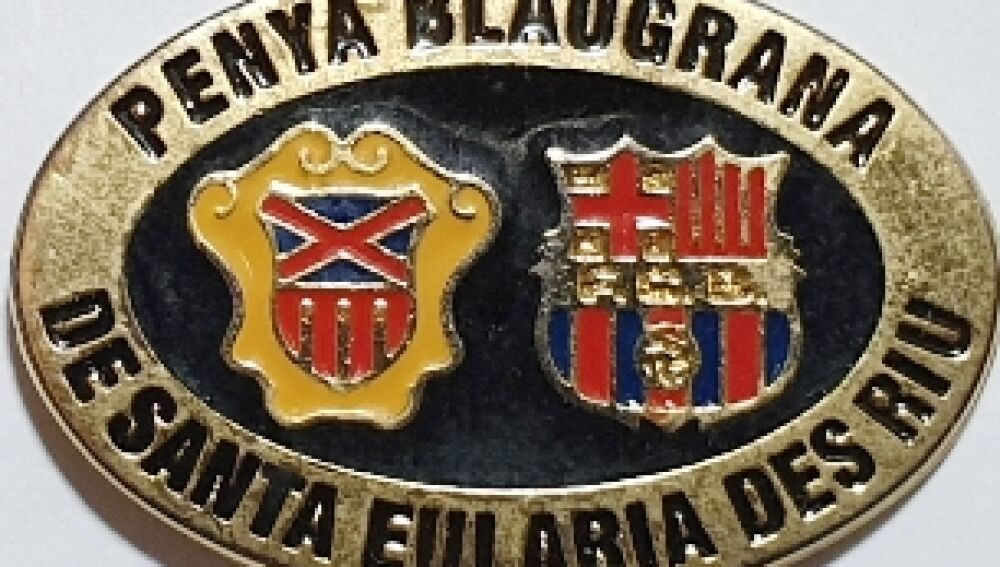 Pin histórico de la Penya Blaugrana de Santa Eulària des Riu