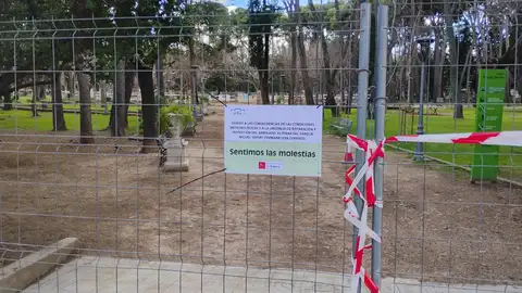 La saturación de agua en el terreno provoca el cierre del pinar viejo La saturación de agua en el terreno provoca el cierre del pinar viejo
