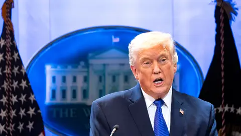 El presidente de Estados Unidos, Donald Trump, en una rueda de prensa en la Casa Blanca, a 20 de febrero de 2026 El presidente de Estados Unidos, Donald Trump, en una rueda de prensa en la Casa Blanca, a 20 de febrero de 2026