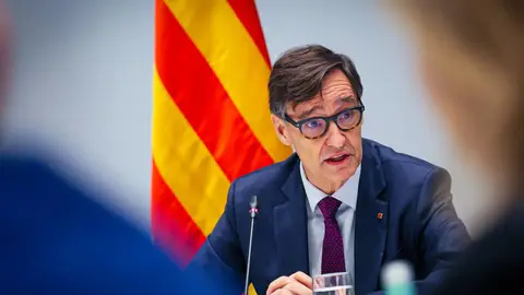 Salvador Illa durant la reunió del Consell Tècnic de la Generalitat Salvador Illa durant la reunió del Consell Tècnic de la Generalitat