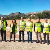 Juanfran Pérez Llorca visita la obra de la Balsa l´Alhambra de Finestrat Juanfran Pérez Llorca visita la obra de la Balsa l´Alhambra de Finestrat