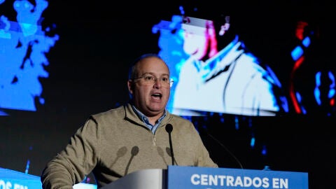 El secretario general del PP, Miguel Tellado, durante su intervención en elcongreso local del PP de Oviedo El secretario general del PP, Miguel Tellado, durante su intervención en elcongreso local del PP de Oviedo