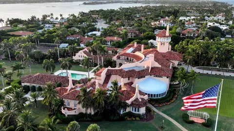 Imagen aérea de la casa de Trump en Mar-a-Lago (Florida) Imagen aérea de la casa de Trump en Mar-a-Lago (Florida)