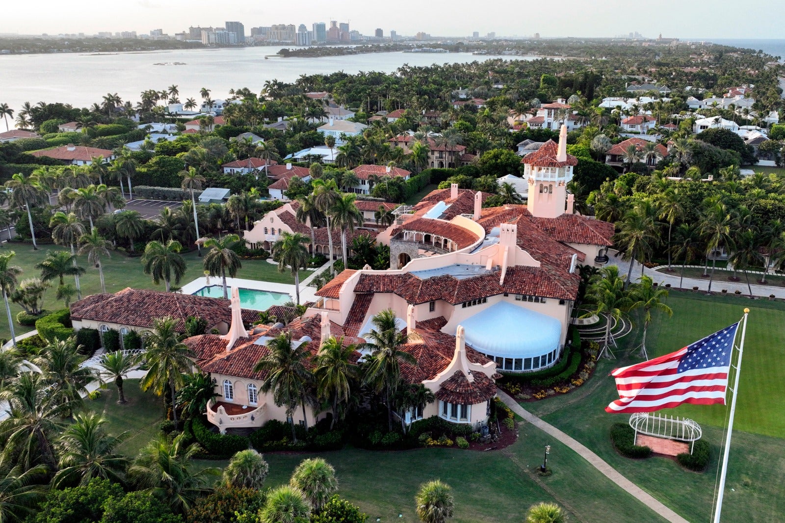 Imagen aérea de la casa de Trump en Mar-a-Lago (Florida) Imagen aérea de la casa de Trump en Mar-a-Lago (Florida)