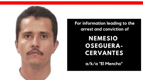 Imagen del cartel de búsqueda y captura de 'El Mencho' Imagen del cartel de búsqueda y captura de 'El Mencho'