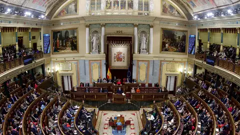 Imagen de archivo del hemiciclo del Congreso de los Diputados Imagen de archivo del hemiciclo del Congreso de los Diputados